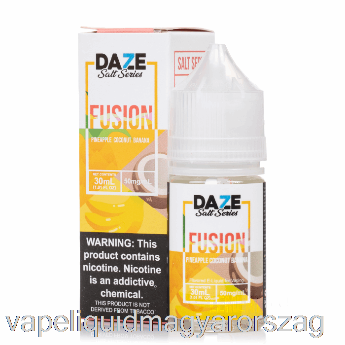 Ananász Kókusz Banán - 7 Daze Fúziós Só - 30 Ml 30 Mg Vape E Cigi